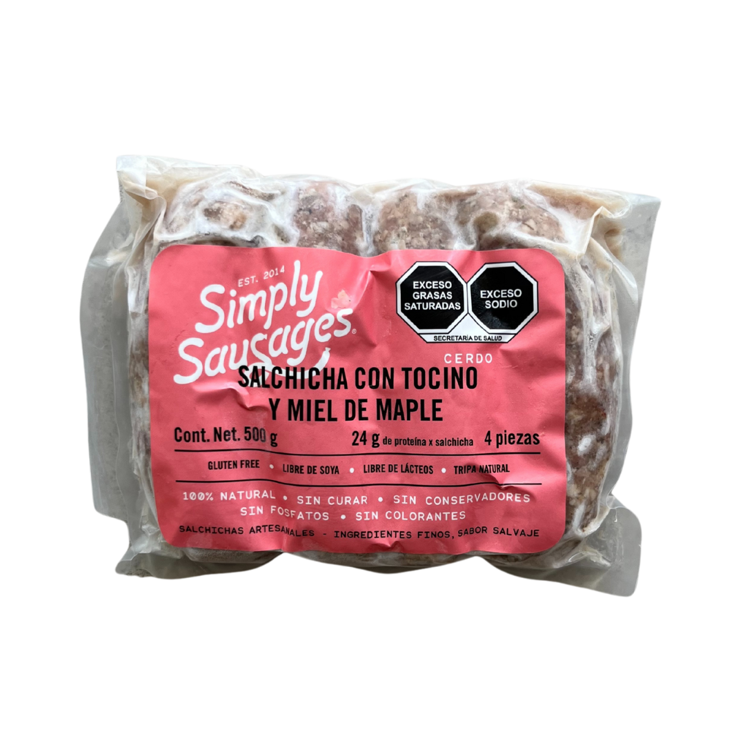 Salchicha Con Tocino Y Maple 500G