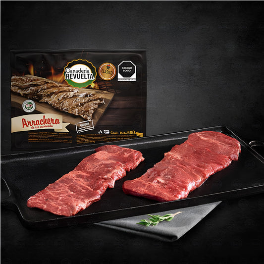 Arrachera Clasica Marinada 600 g Revuelta