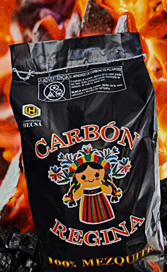 Carbón Regina 100% Mezquite Bolsa con 3 Kg